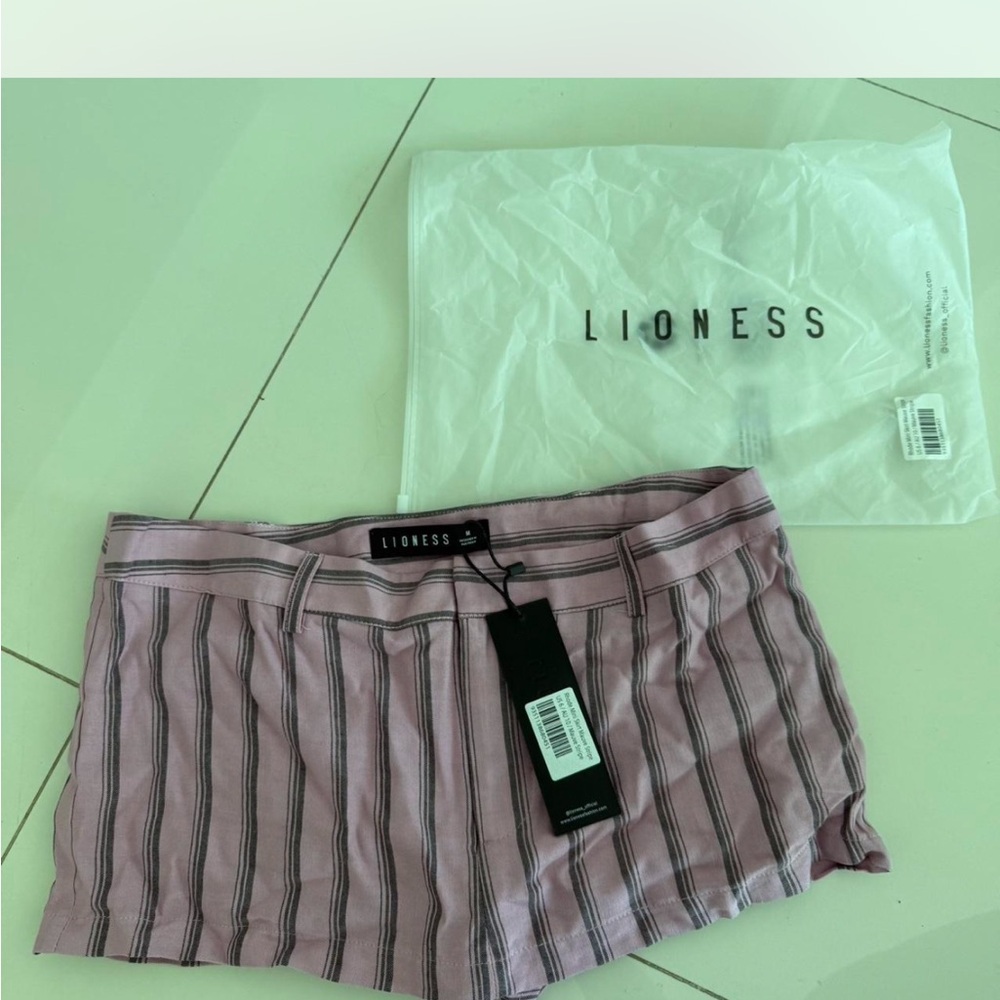 Lioness Mauve and Black Striped Skort